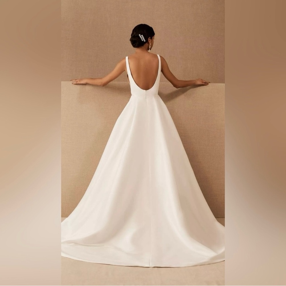 Jenny Yoo Elegant Cream Wedding Dress - Picture 2 of 6